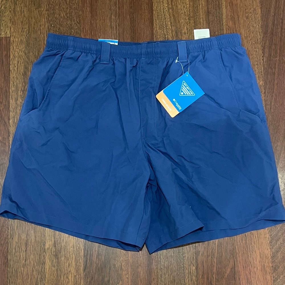 NWT Columbia PFG Navy Swim Shorts